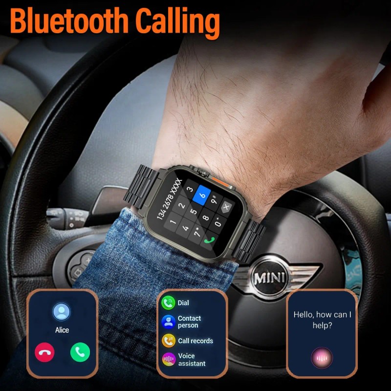Reloj Inteligente 2 Acero Inoxidable Bluetooth Para Hombre