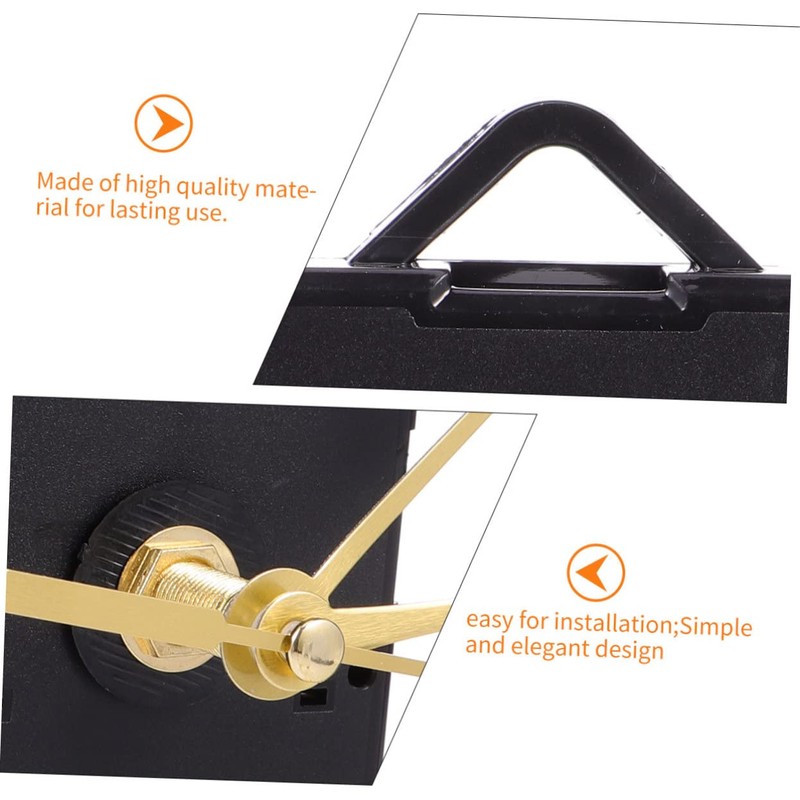 SHINEOFI 3pcs DIY Clock Movement Mechanism with Elegant Hands Silent