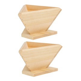 FELTECHELECTR 2pcs Wooden Rice Dumpling Molds Shape Easy Use Kitchen Gadget for Making Chinese Rice Pudding for Family Cooking and Gatherings