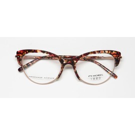 Marius Morel 1880 60098m Eyeglass Frame/Glasses Cateye Look Handmade In France [52-19-145, rose gold/brown]