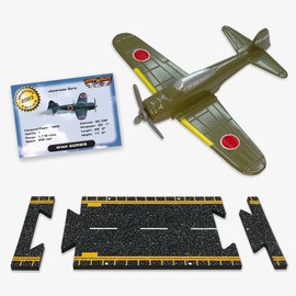 Hot Wings Planes Zero con Pista conectable, Verde