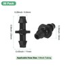 M METERXITY 50-Pack Drip Irrigation Barbed Fittings, for 1/4 Inch
