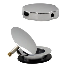 Westbrass European Style Trim for Cable Drive Bath Waste, Polished Chrome, D50TE-26