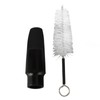 Saxophone Mouthpiece Plastic Soprano Treble Saxophone Whistle Brush Musical Instrument