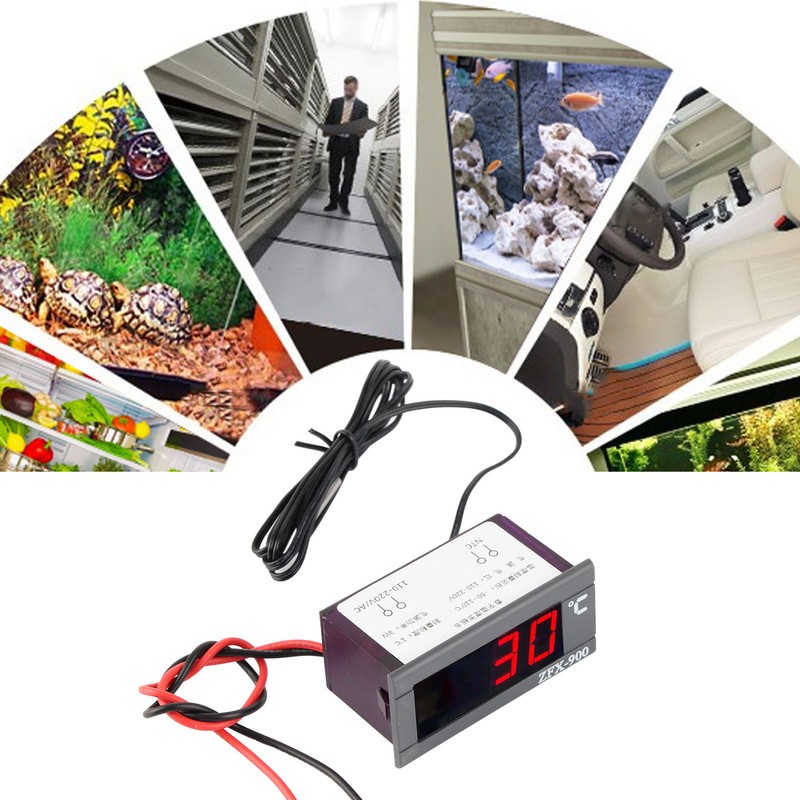 ZFX‑900 Digital Temperature Controller LED Panel Meter with Sensor for