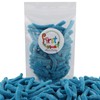 BLUE RASPBERRY SOUR GUMMY WORMS 1 POUND BAG Sweet Snack