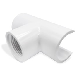 3/4 inch Snap On PVC Saddle Tee – 3/4 inch FNPT Snap-on saddle pipe fitting – Sch 40 PVC Saddle Tap For PVC Pipe - PVC Pipe Saddle for PVC Pipe Repair and Line Adding – PVC Snap-On Saddle