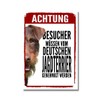 German Hunting Terrier Approval Dog Sign Saying Door Sign Dog