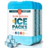 Healthy Packers Ice Packs for Lunch Boxes & Coolers -