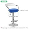 M METERXITY 4-Pack Bar Stool Covers Round, for 12-15 Inch
