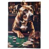KUSTOM ART Painting Series Aristocratic Animals Dog Pitbull Terrier Playing