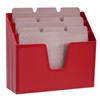 Acrimet Horizontal Triple File Folder Holder Organizer, Open Top Desktop