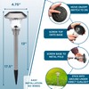 Morvat LED Solar Powered Outdoor Landscape Path Lights with Stainless