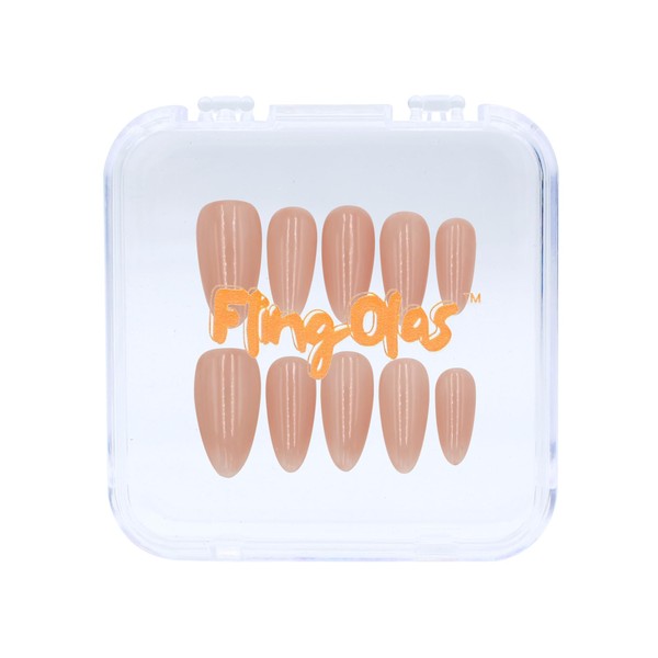 Fling Olas Press-on Nails, Handmade with Gel UV Finished, False