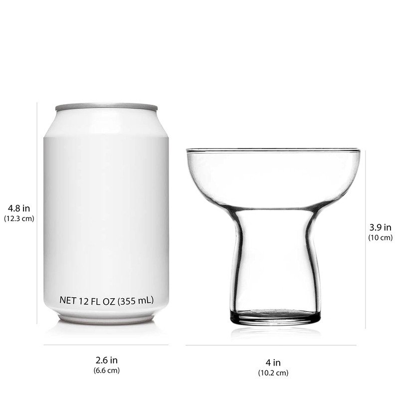 Libbey Stemless Margarita Glasses Set of 6, 10.25 ounces Classic