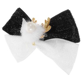 SAFIGLE Xmas Style Cute Hair Bowknot Clip for Women Comfortable Hair Accessory with Charming Bow Design for Holiday Gatherings