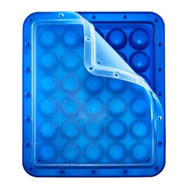 Lurch 240775 Ice Former Arctic Ball 3 cm Blue Ice Cube Tray for 30 Ice Cubes with Transparent Lid Blue