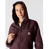 Carhartt Women's Iconic Washed Duck Sierra Jacket, Blackberry, Small