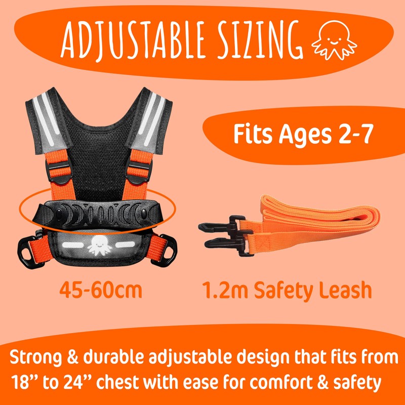 Hobble De Hoo Child Safety Harness - Orange | Premium