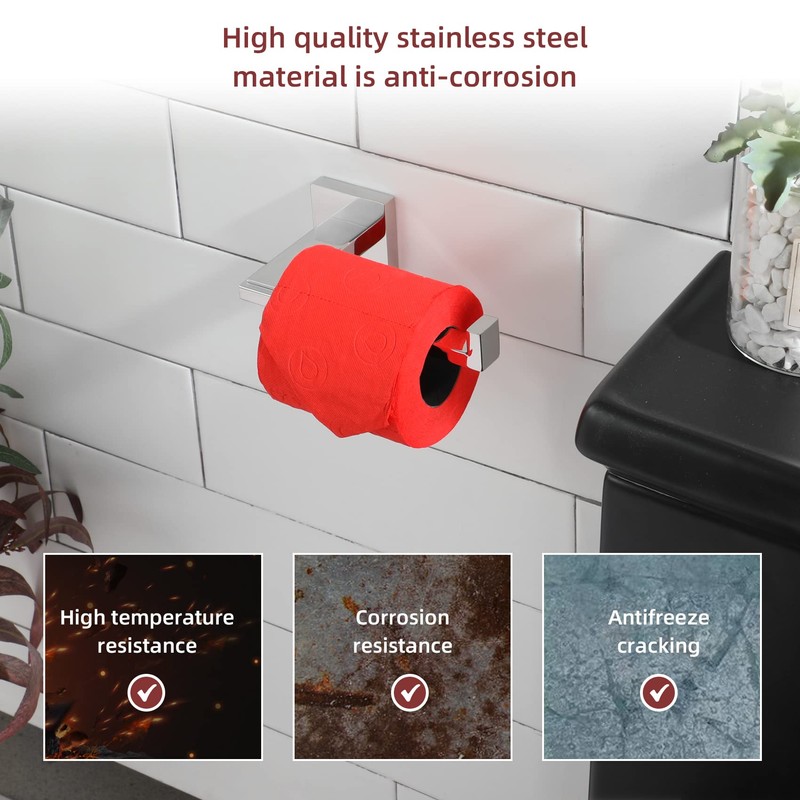 KOKOSIRI Chrome Toilet Paper Holder for Kitchen Bathroom Washroom Toilet