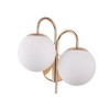 Double Sconce Simple Modern Dual Headed Glass Metal Energy Saving