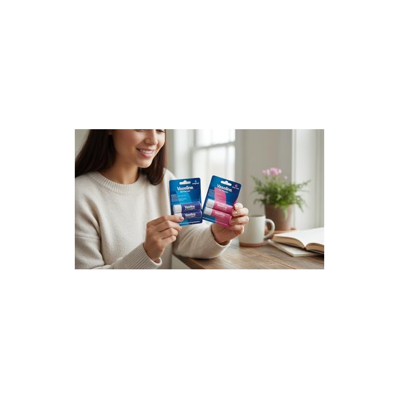 Vaseline Lip Therapy his and hers (Original and Rosy) twin