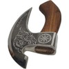 Viking Pizza Axe with Leather Sheath, Vikings Butcher Axes, Viking