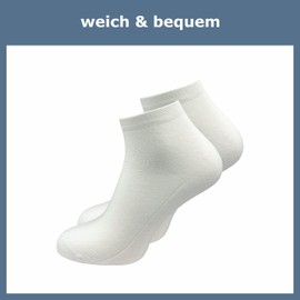 GAWILO Women's Quarter Socks (6 Pairs) | Breathable & Reinforced Short Socks | No Pressing Seam Over the Toes, White