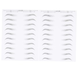 NOLITOY 2 Sheets Artificial Eyebrow Patch Faux Eyebrow Skz Stickers Eyebrow Transfers for Women Eyebrow Transfers Sticker Eyebrow Makeup Supplies 4d Eyebrow Tattoo Natural Eyebrow Tattoo