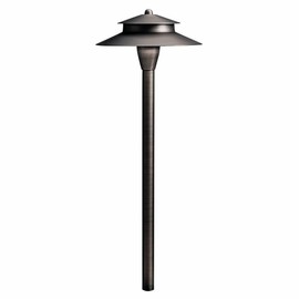 Kichler 15480CBR One Light Path Light, Centennial Brass, 8.5"