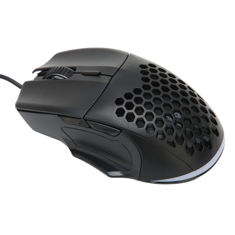 Honeycomb Mouse RGB Wired Gaming Mouse Lightweight Quick Answer RGB