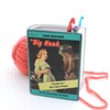The Big Hook Book pencil holder, vase, gift for reader