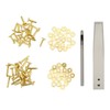 Copper Rivets Burrs Kit Copper Rivets with Setters Rust Proof