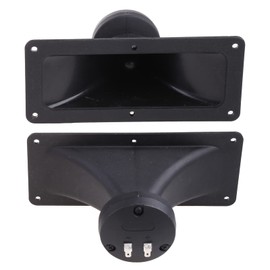 QIXIAMO Tweeter Loudspeaker Piezoelectric Buzzer Ceramic reble Rectangle Speaker Wide Dispersion Horn weeter Accessories, 18.8×7.85cm, Black