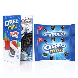 OREO Holiday Adventure Storybook Stocking Stuffer, 2 - 1 oz Snack Packs of OREO Mini Chocolate Sandwich Cookies