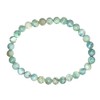 Larimar Armband, Edelstein Kugelarmband Larimar Stein 5 mm für Damen