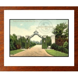 Lynnewood Hall  1920s Widener  Estate - Front Gate Photo Titanic Elkins Park PA