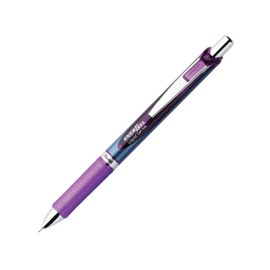 Pentel EnerGel RTX Roller Ball Retractable Gel Pen, Needle Tip, Violet Ink, Medium Point, EA - PENBLN77V