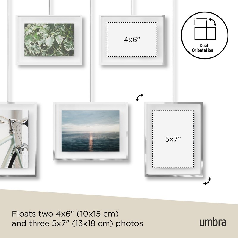 Umbra Exhibit Adjustable Photo Display – DIY Collage Set Mounts