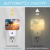 AKKAVNIA Tropical Sea Beach Night Light Plug-in Wall Decorative Night