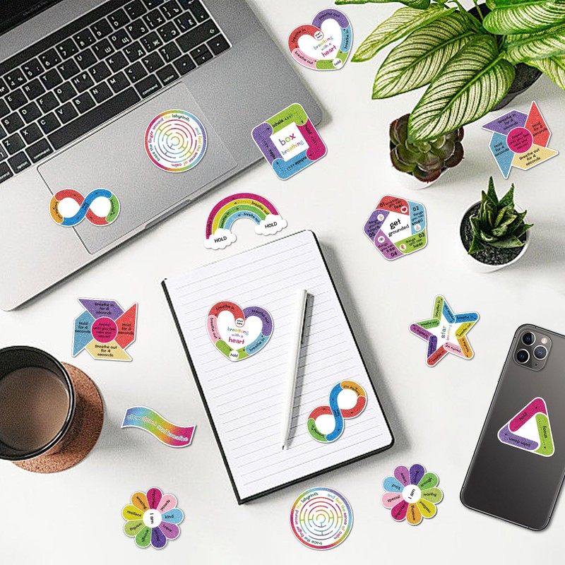 75Pcs Calm Strips for Anxiety Sensory Stickers Textured Sensory Stickers