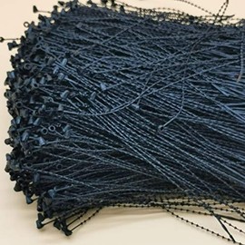 Lucas shops 7" Pin Adjustable Security Beaded Loop Tie Plastic Paper Prices Tag Fasteners(Black 1000pcs)