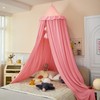 Dix-Rainbow Large Children Bed Canopy soft pink Round Dome Girls