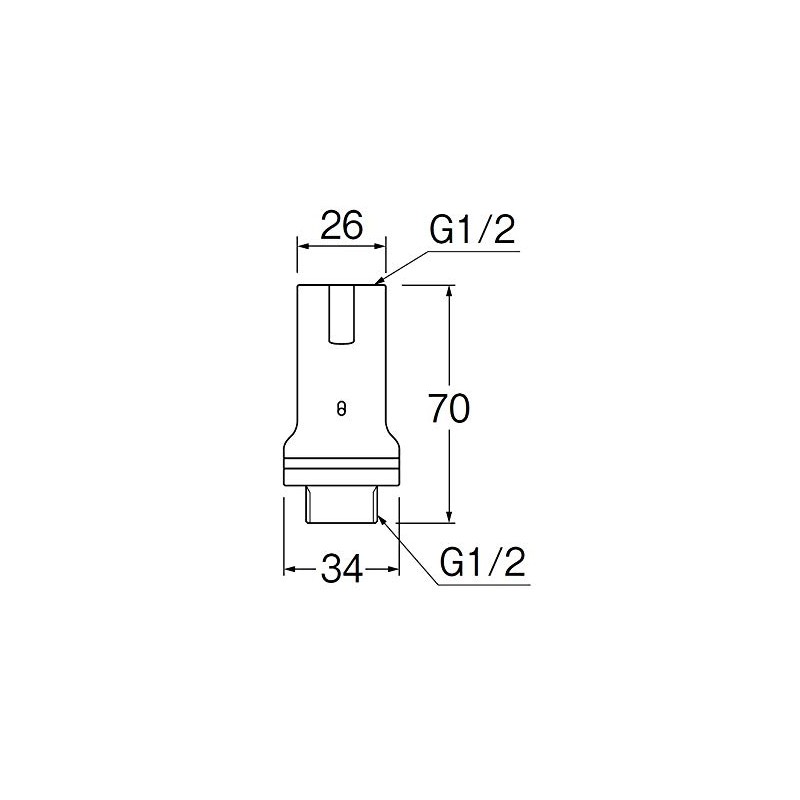 SANEI PV710F Shower Part, Pressure Regulating Valve, Water Pressure Reduction,