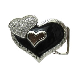 COOLLA - Hebillas de cinturón de vaquero para hombre, estilo vaquero occidental, para mujeres, hebillas de cinturón grandes, LOVE, Large