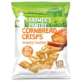 Farmer's Pantry Bulk Pack Honey Butter Cornbread Crisps, Honey Butter, 2 Ounce (Pack of 24)