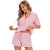 LUBOT 100% Cotton Pyjamas for Women, Sleepwear, Short Long Pyjamas