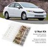 130 Pcs U Type Nut Clip Screw Set Automotive Nut