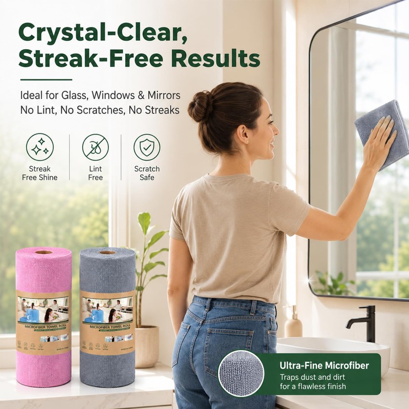 Reusable Kitchen Roll Microfibre Cleaning Cloths Microfibre Cleaning Cloth