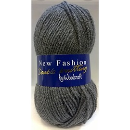 Woolcraft New Fashion Double Knitting Acrylic Yarn/Wool 100g - 1003 Charcoal
